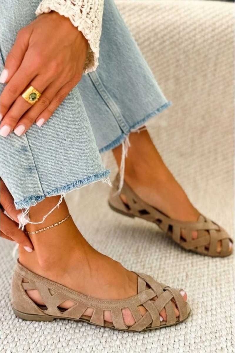 Ivonne | Sandalias Tejidas de Punta Abierta