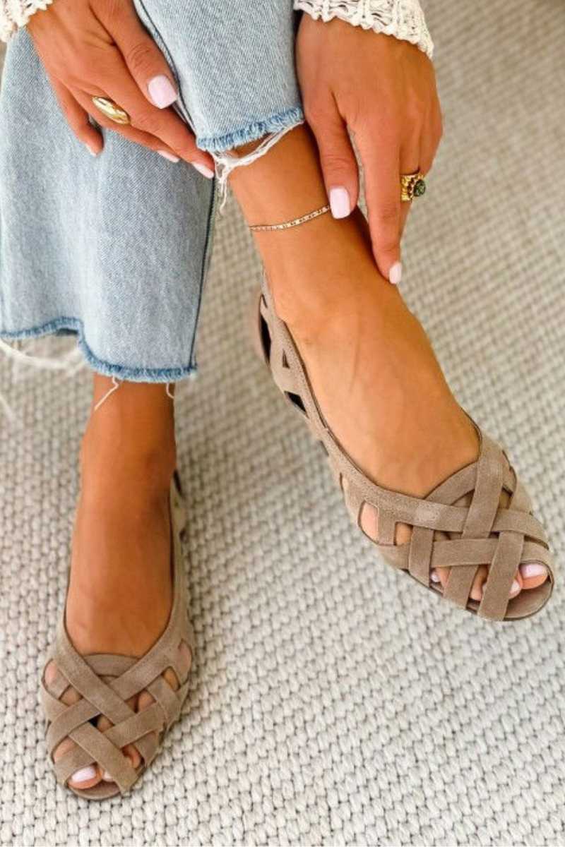Ivonne | Sandalias Tejidas de Punta Abierta