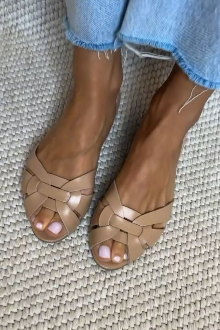 Nancy | Sandalias Trenzadas de Punta Abierta