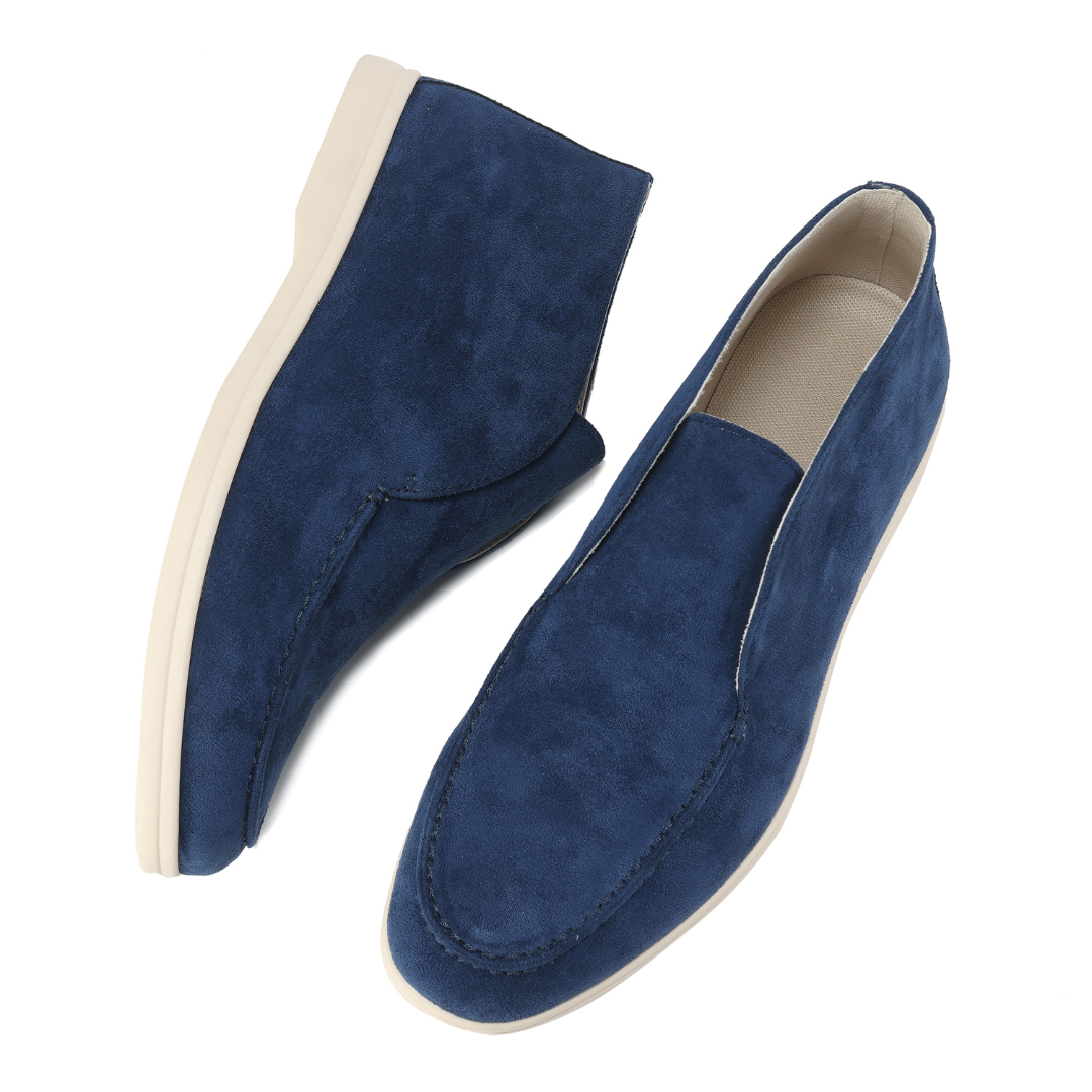 Mocasines altos de ante