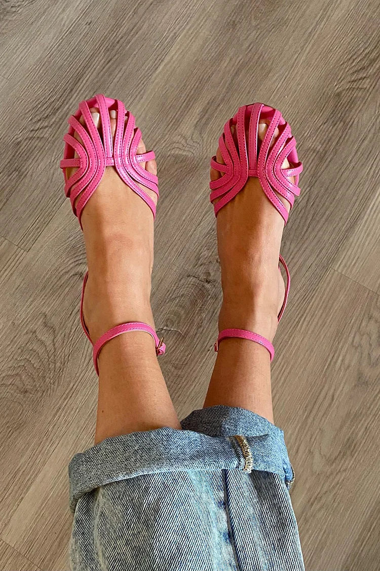 Cecilia | Sandalias de Tiras con Punta Redonda