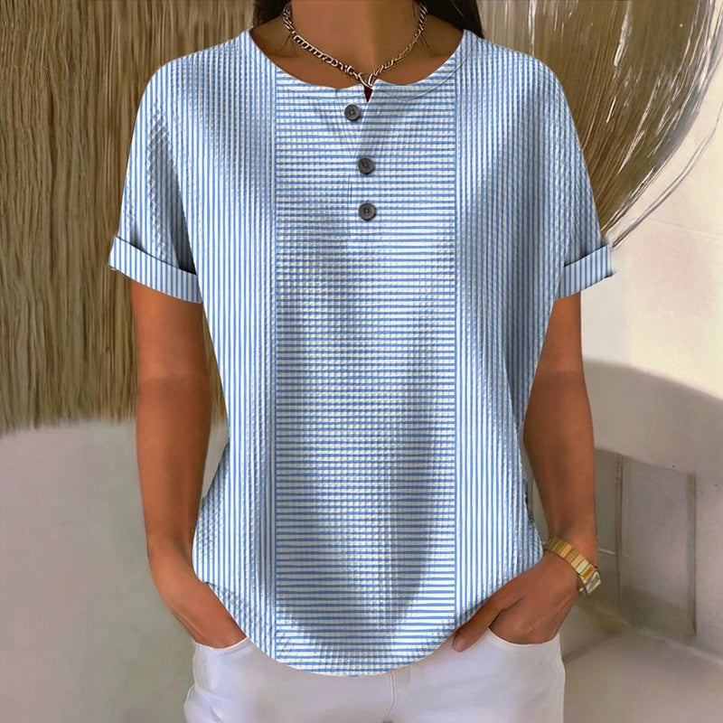 Blusa informal a rayas