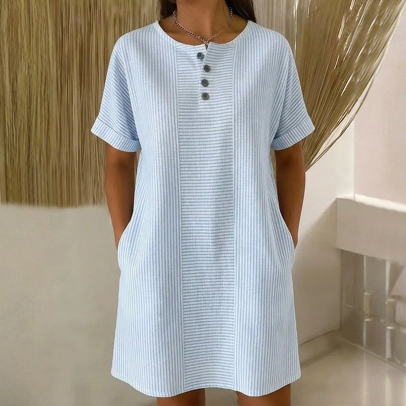 Vestido informal a rayas