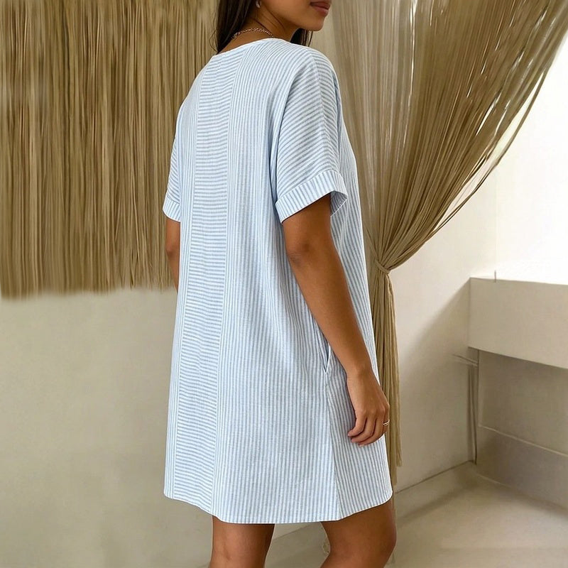 Vestido informal a rayas