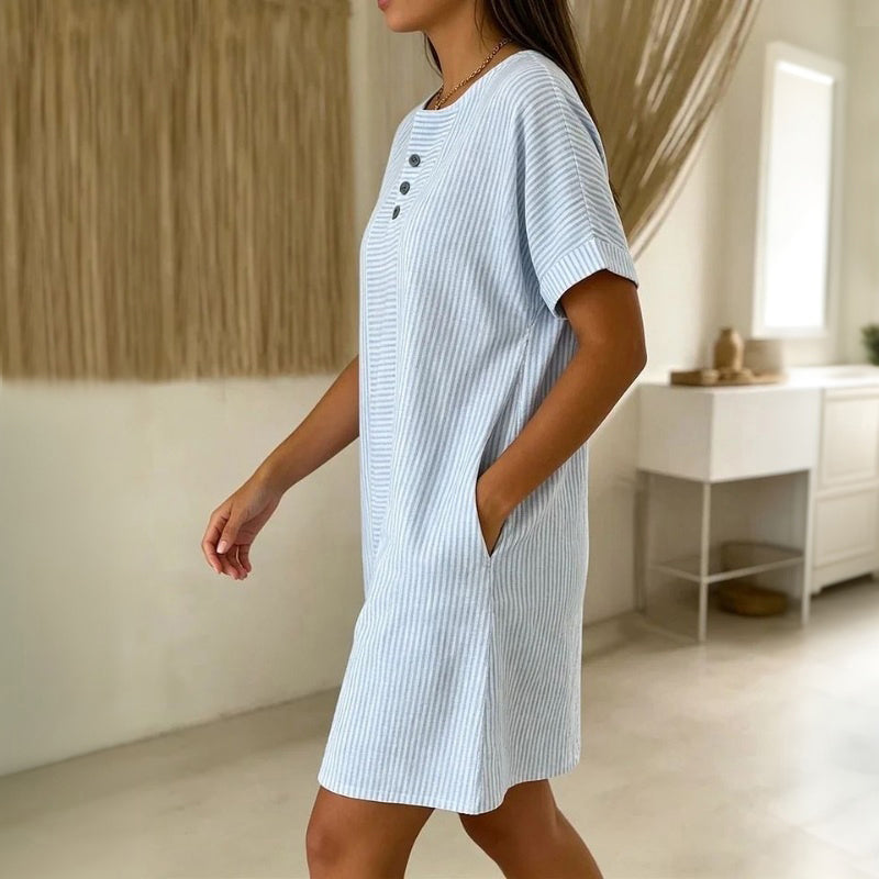 Vestido informal a rayas