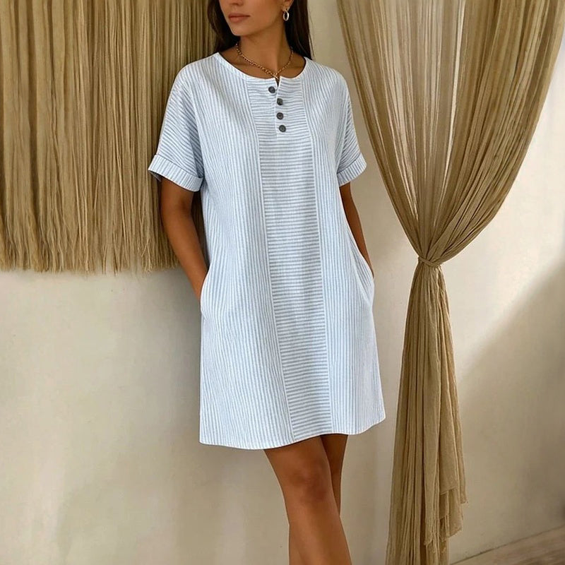 Vestido informal a rayas