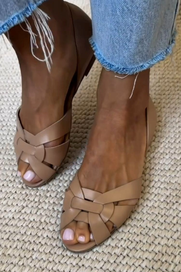Nancy | Sandalias Trenzadas de Punta Abierta