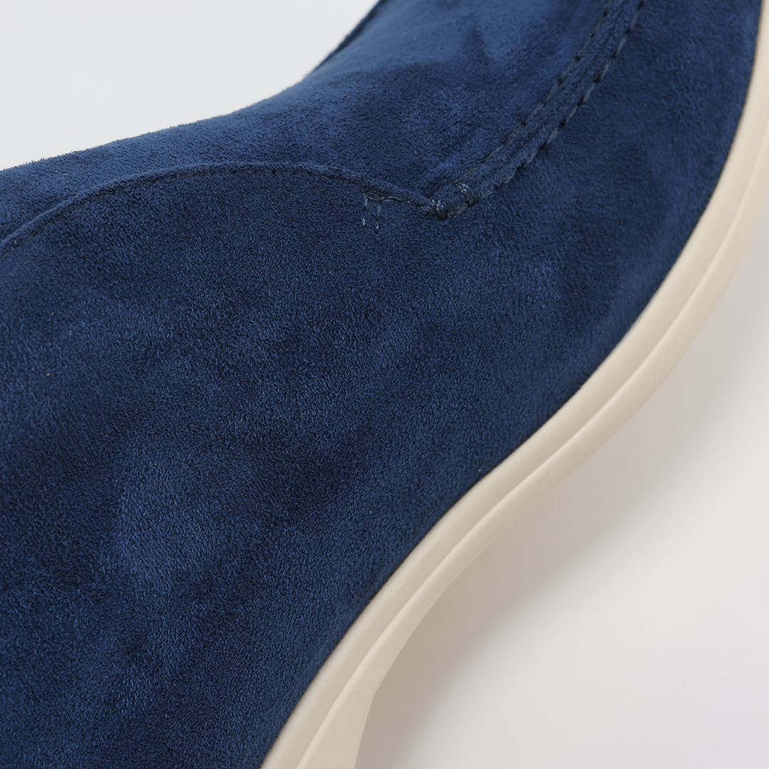 Mocasines altos de ante
