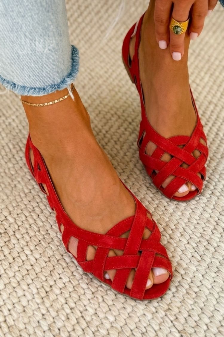 Ivonne | Sandalias Tejidas de Punta Abierta