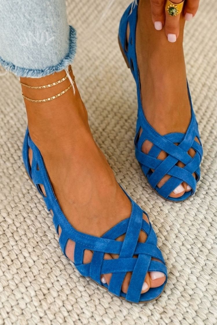 Ivonne | Sandalias Tejidas de Punta Abierta