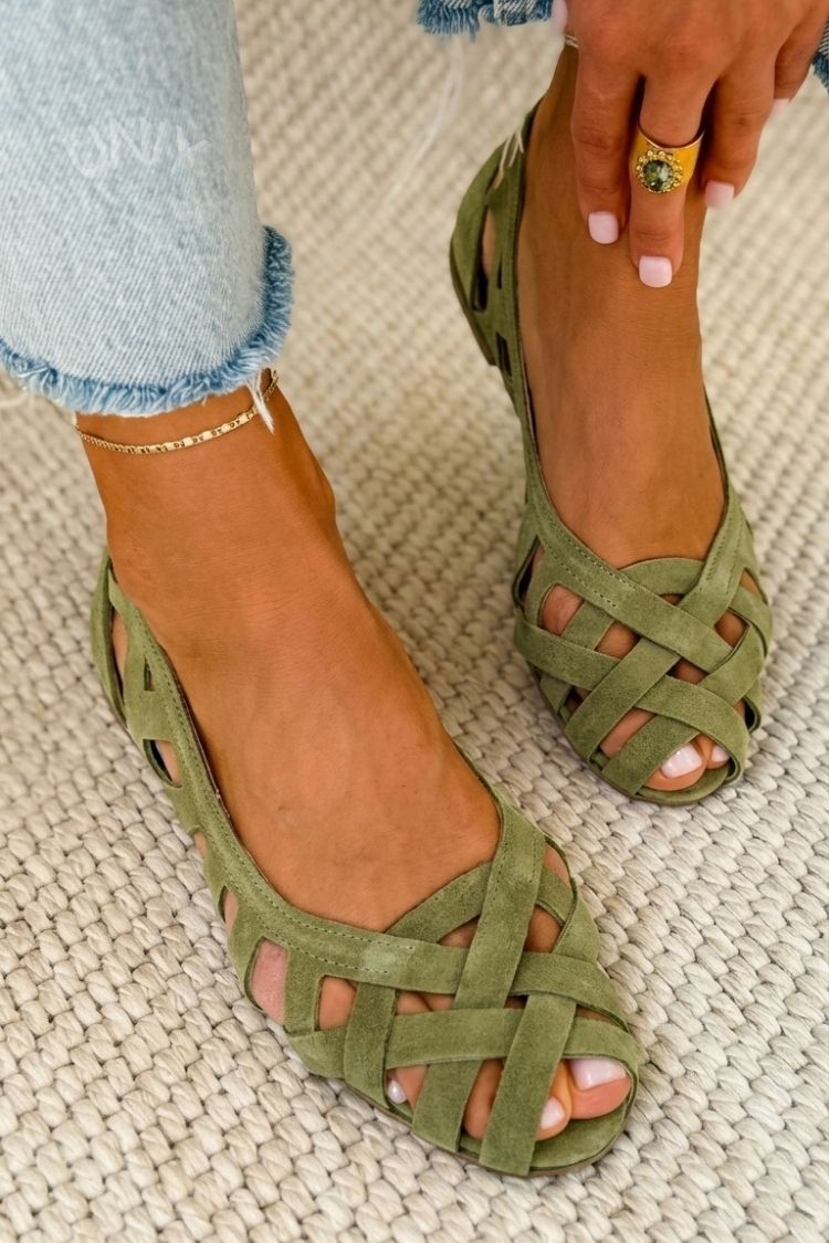 Ivonne | Sandalias Tejidas de Punta Abierta