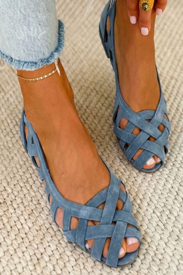 Ivonne | Sandalias Tejidas de Punta Abierta