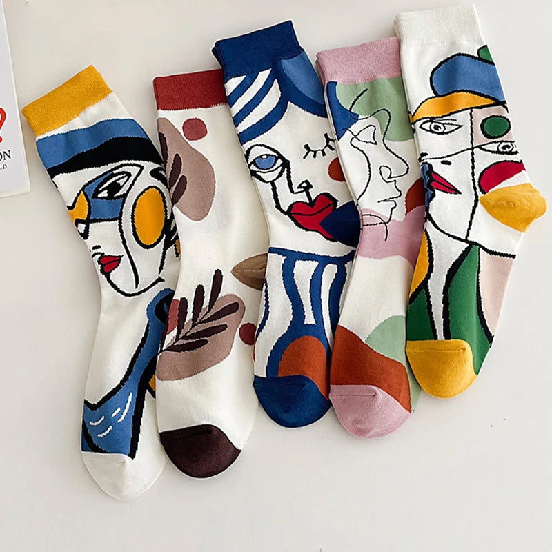 Calcetines abstractos y desenfadados