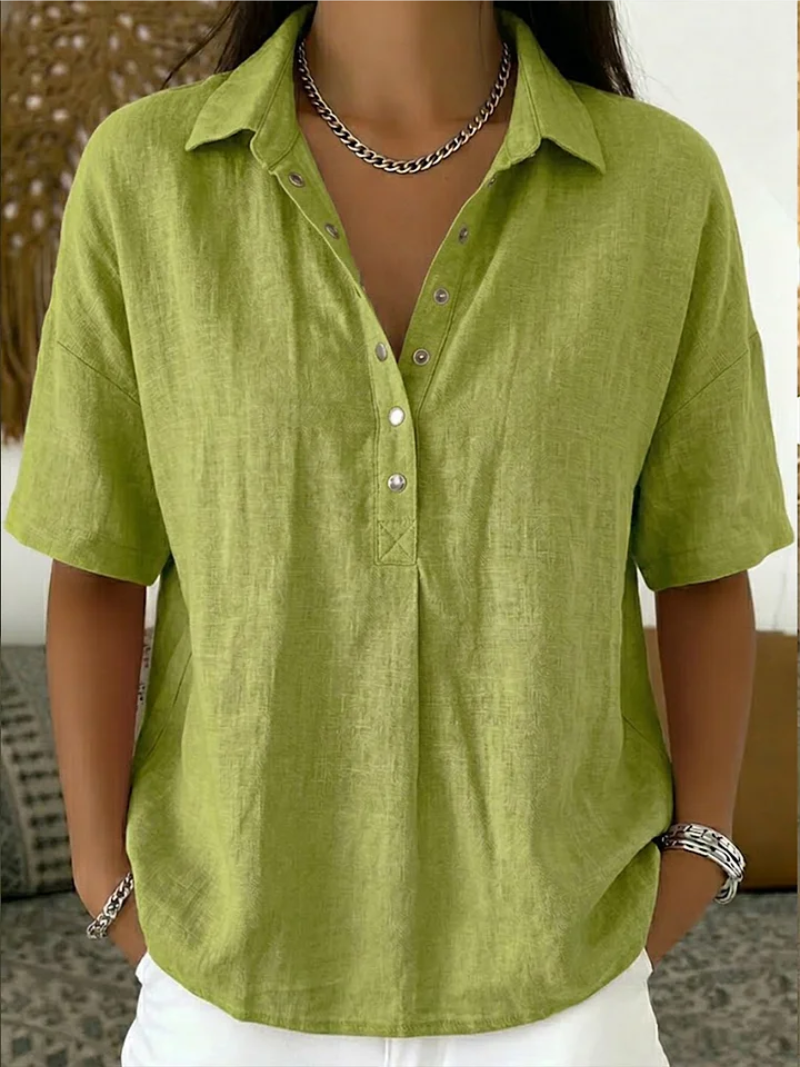 Clara Serra | Blusa con cuello y botones