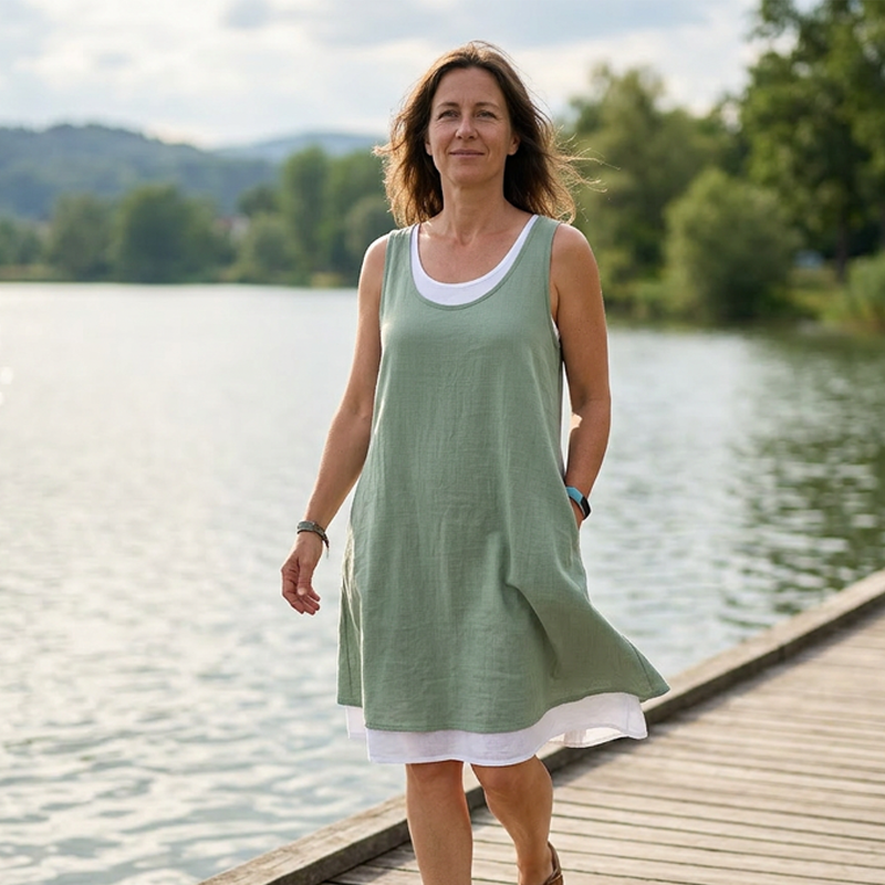 Maria | Vestido de Dos piezas, Holgado e Informal