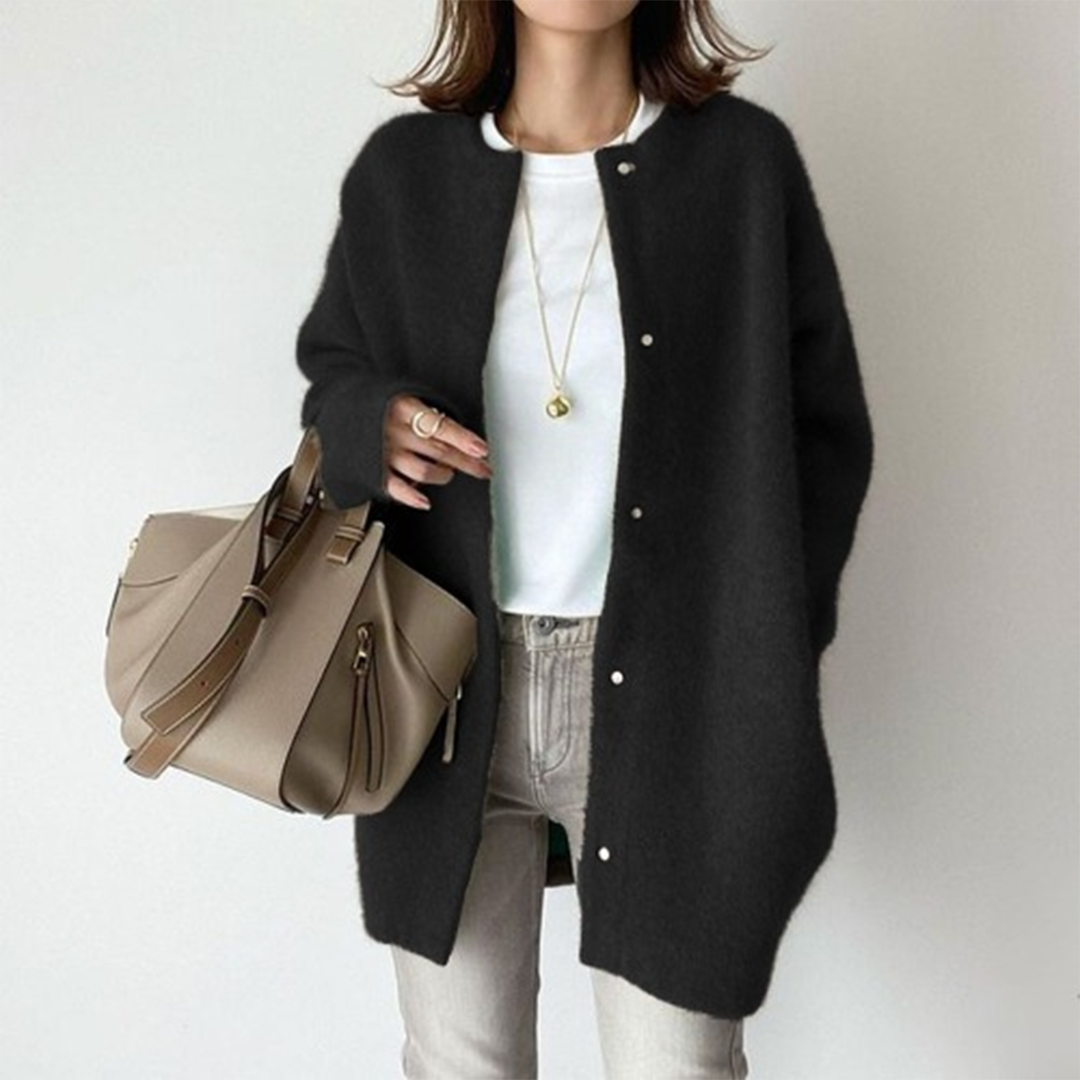 Elegante chaqueta de punto para mujer