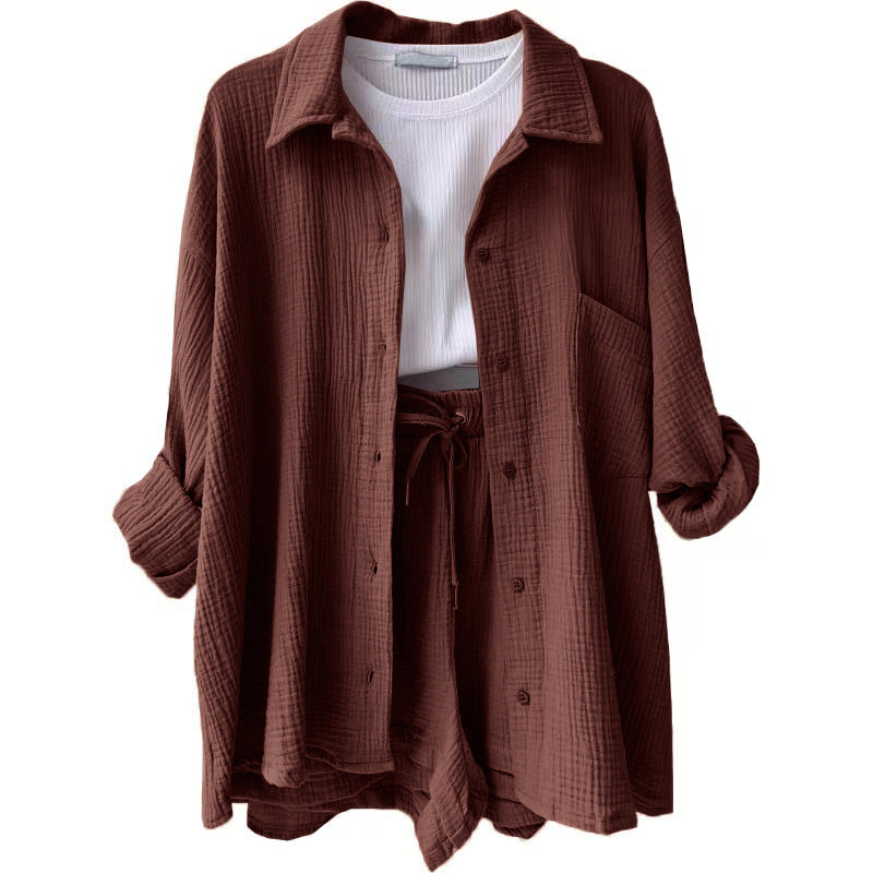 Conjunto de algodón informal para el día a día