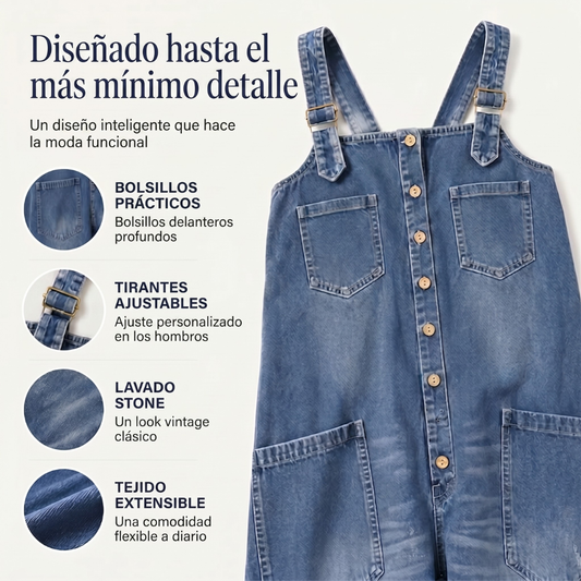 Clara Serra | Mono Holgado con Perneras anchas y bolsillos