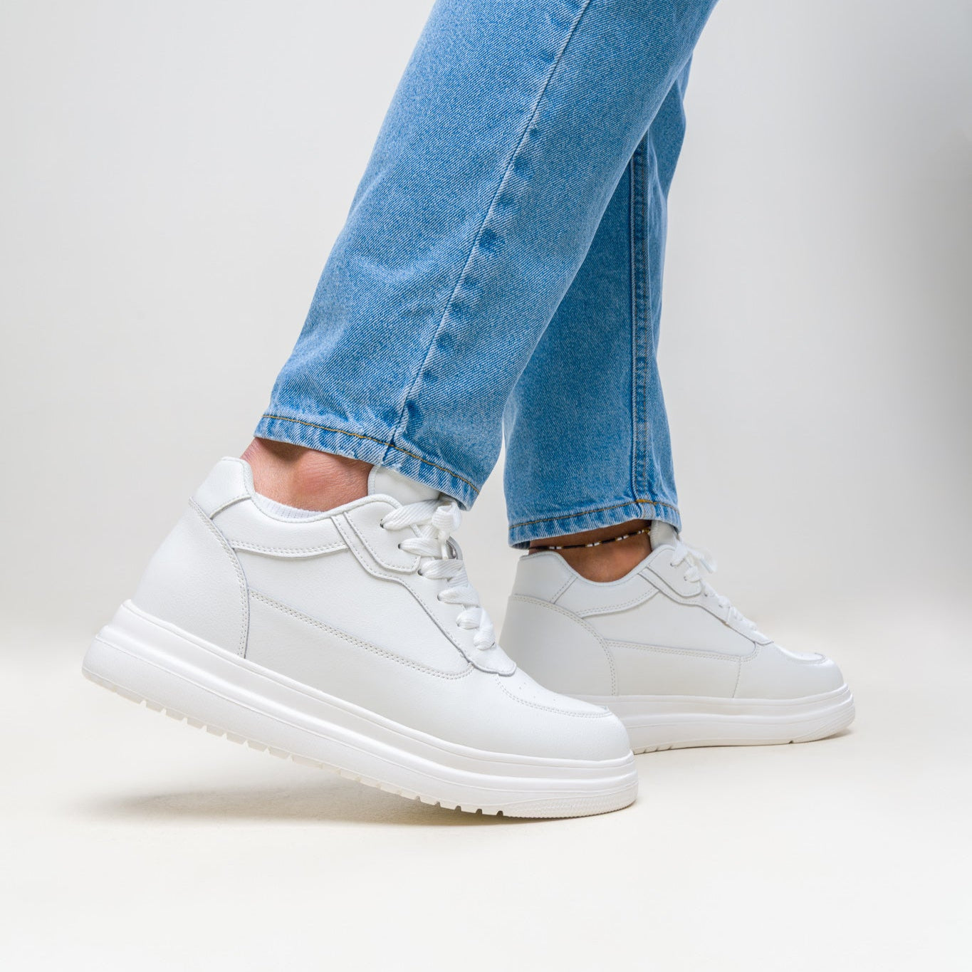 Clara Serra | Zapatos con Tacón blancos informales