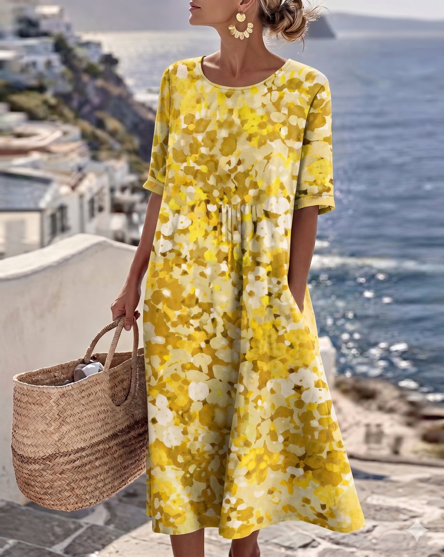 Clara Serra | Vestido estampado holgado