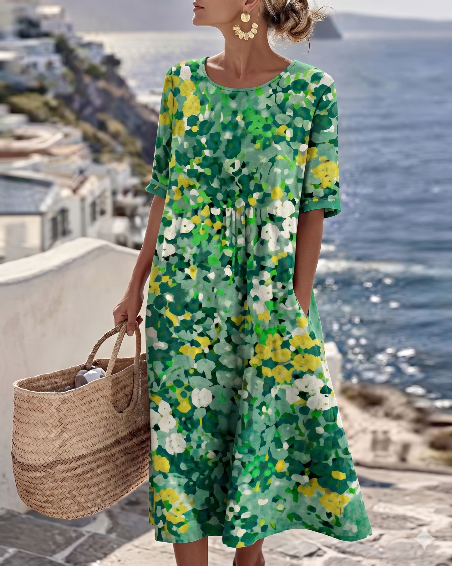 Clara Serra | Vestido estampado holgado