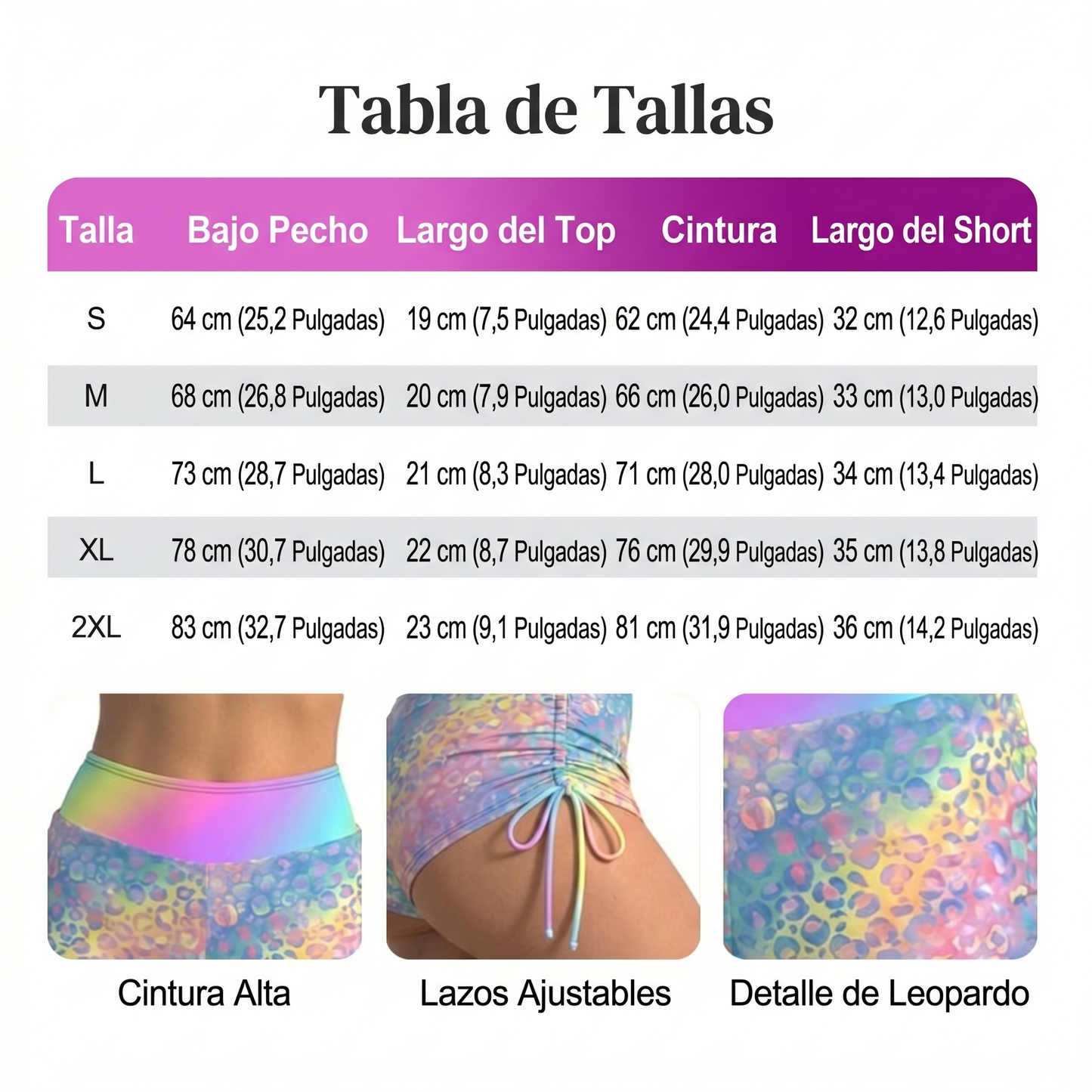 Clara Serra | Conjunto de bikini: top con cordones y braguitas tipo bóxer, varios diseños