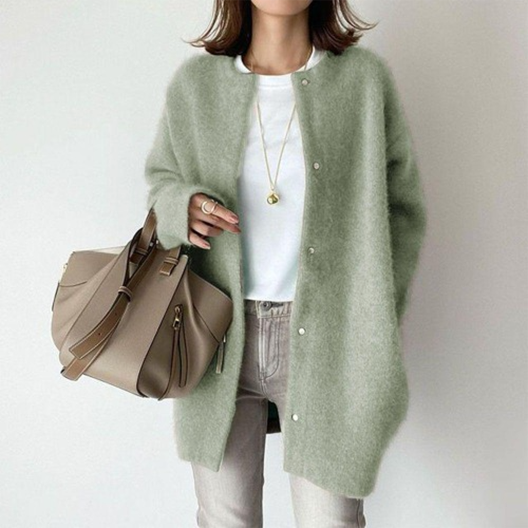 Elegante chaqueta de punto para mujer
