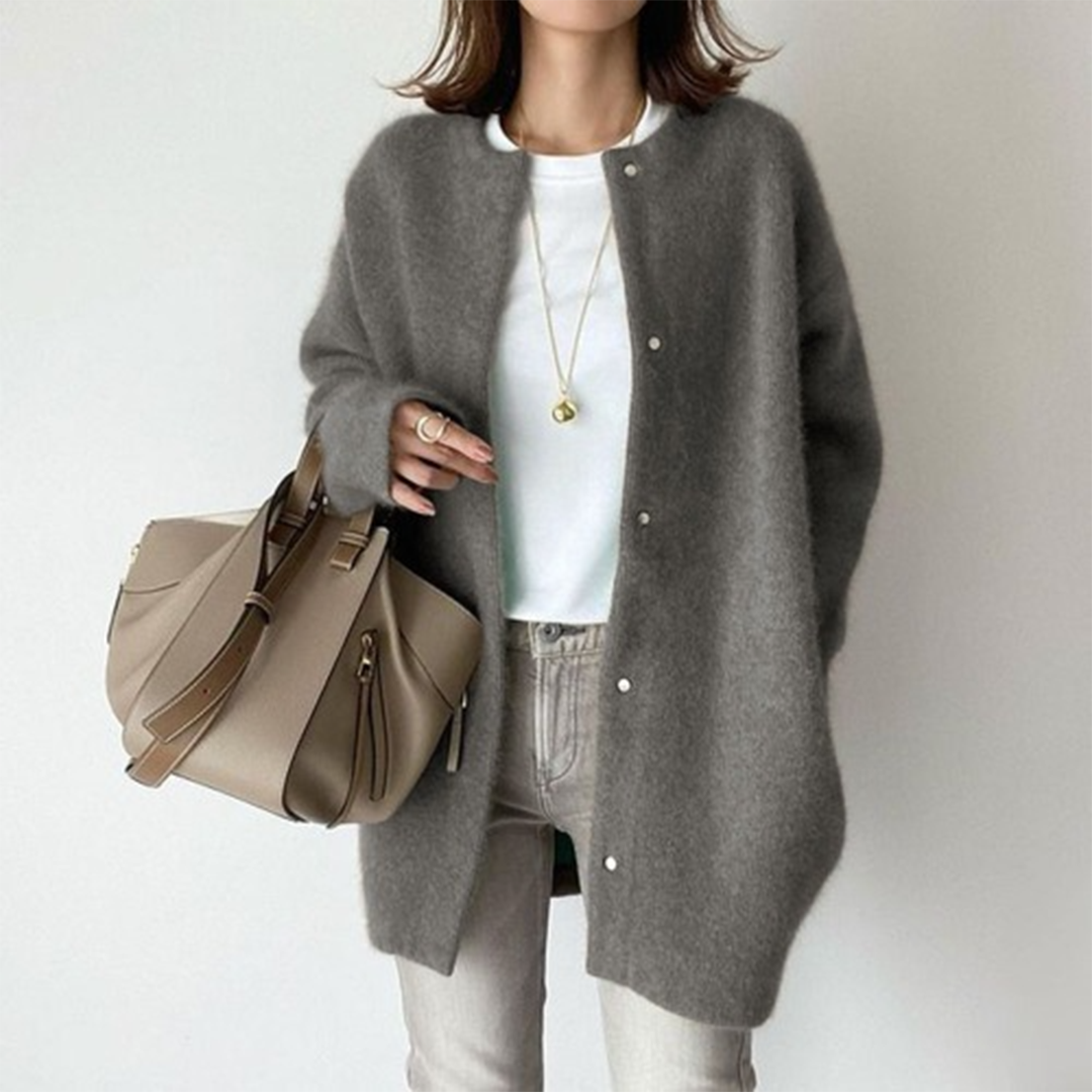 Elegante chaqueta de punto para mujer
