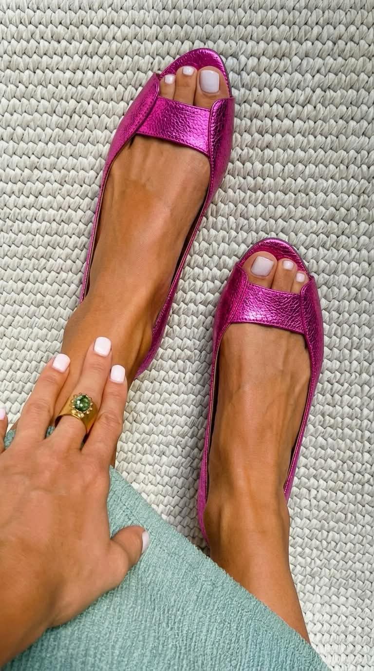 Itzayana | Sandalias Metálicas de Punta Abierta