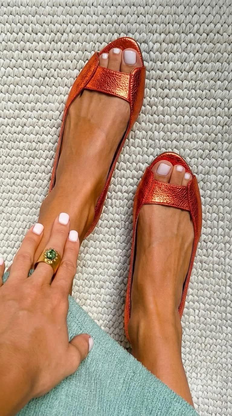 Itzayana | Sandalias Metálicas de Punta Abierta