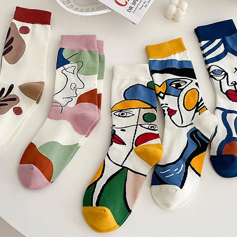 Calcetines abstractos y desenfadados