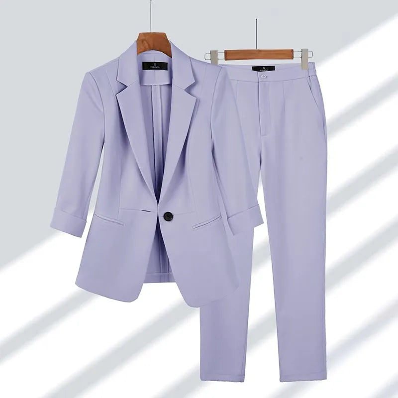 Conjunto de chaqueta y pantalón de lujo