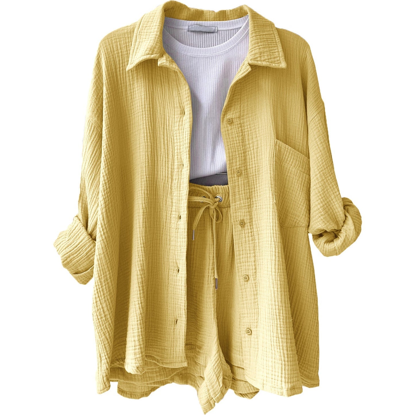 Conjunto de algodón informal para el día a día