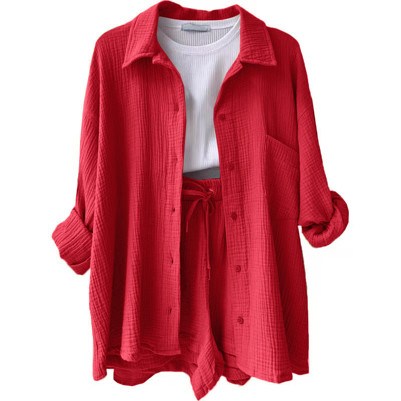 Conjunto de algodón informal para el día a día