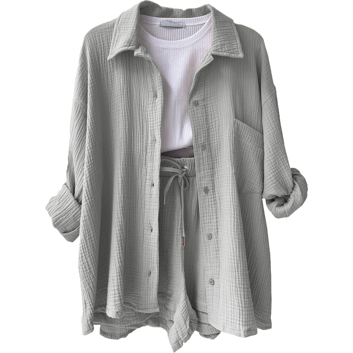 Conjunto de algodón informal para el día a día
