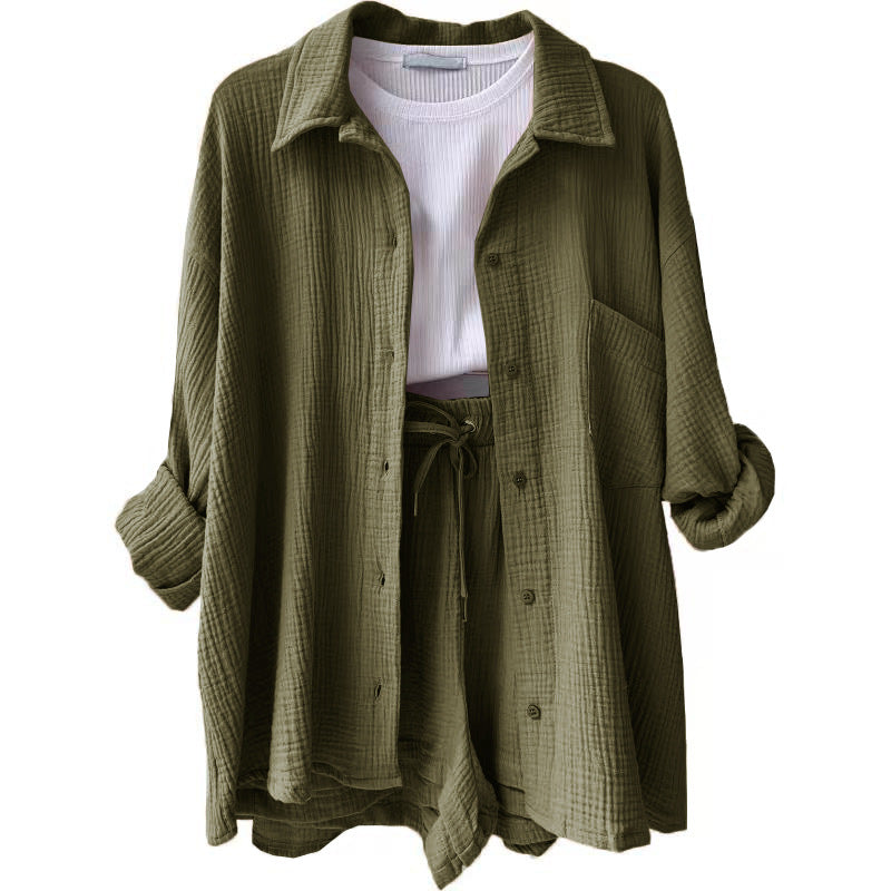 Conjunto de algodón informal para el día a día