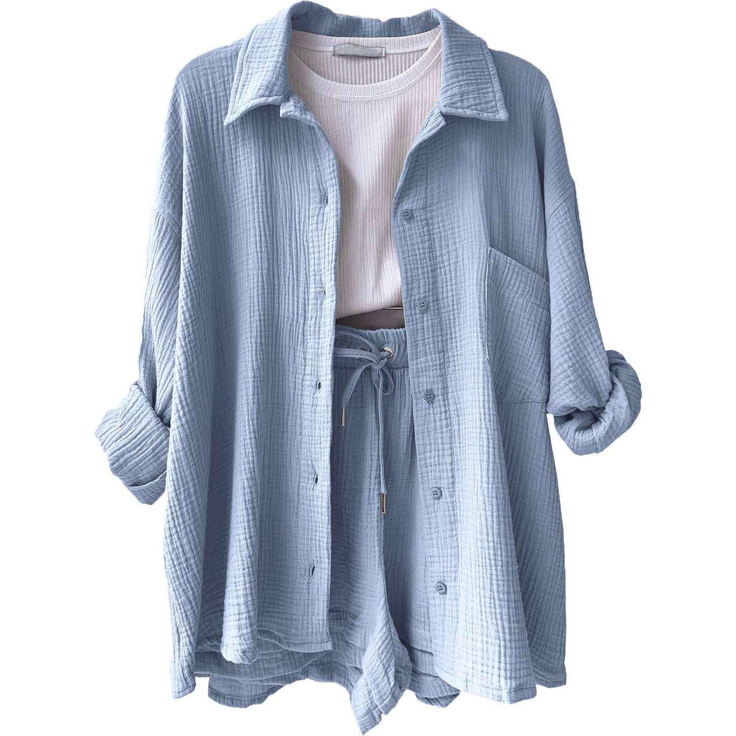 Conjunto de algodón informal para el día a día