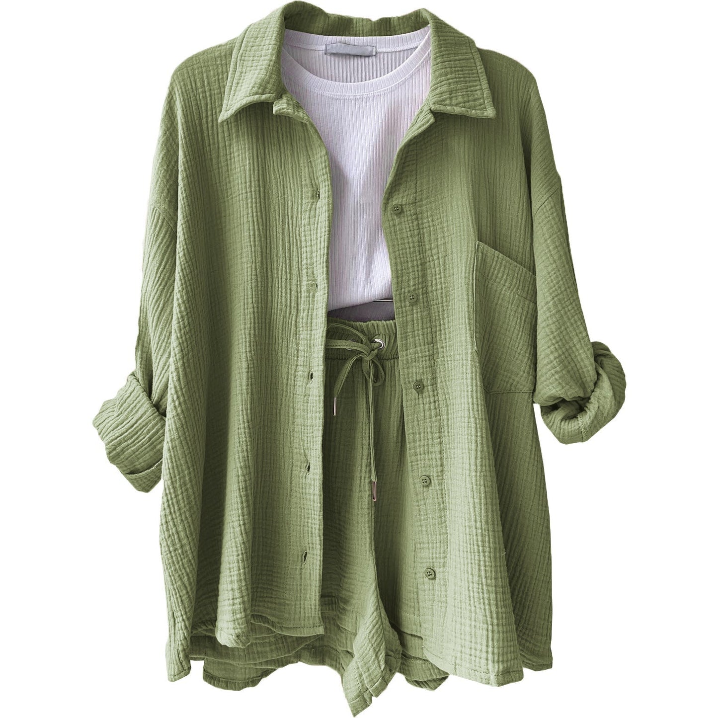 Conjunto de algodón informal para el día a día