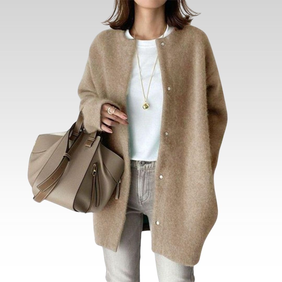 Elegante chaqueta de punto para mujer