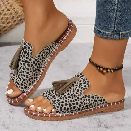 Paula | Sandalias Bohemias con Pompones