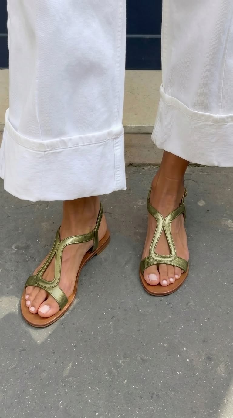 Brenda | Sandalias Planas Elegantes