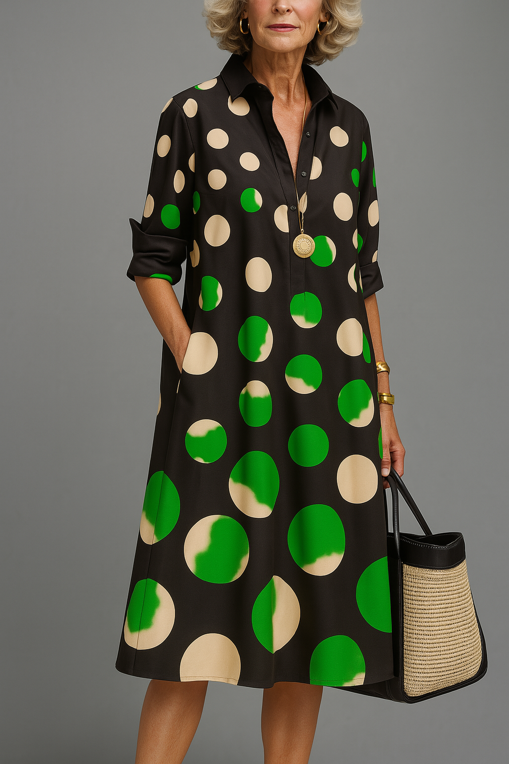 Naomi | Vestido de mediodía elegante y refinado