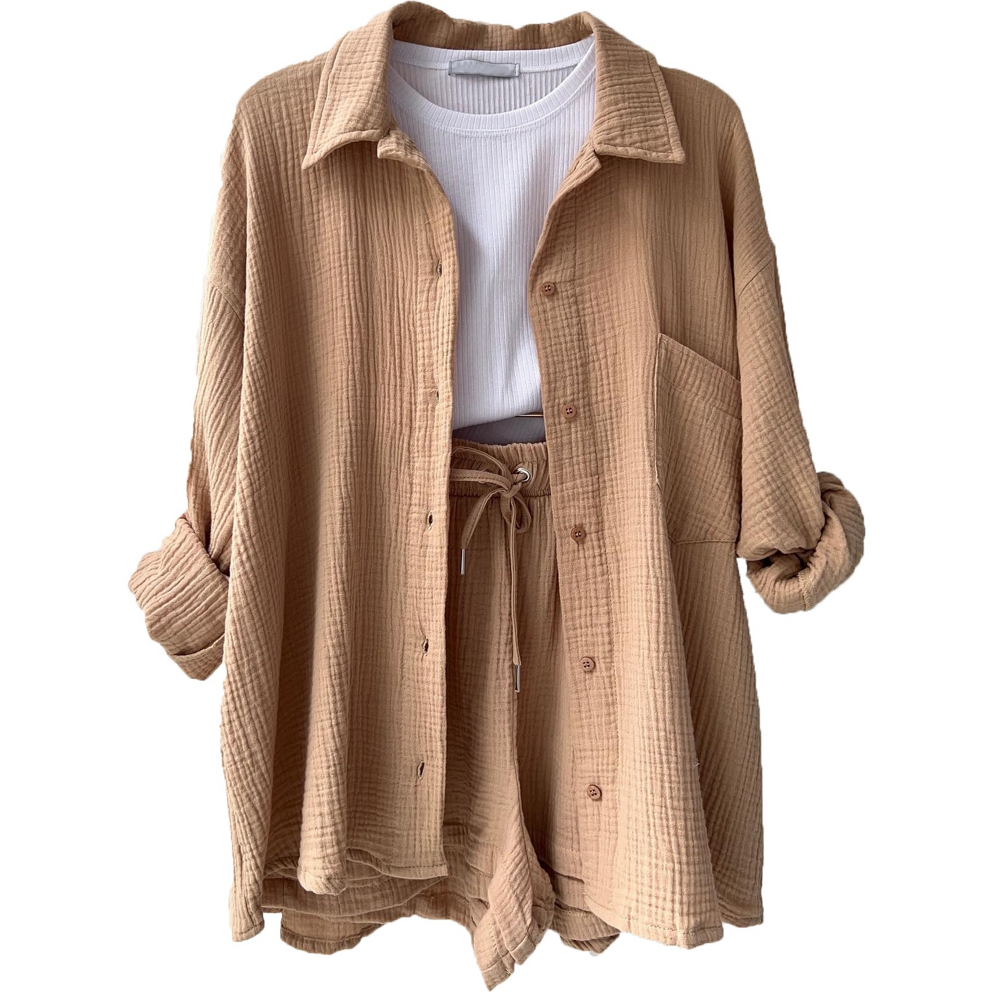 Conjunto de algodón informal para el día a día
