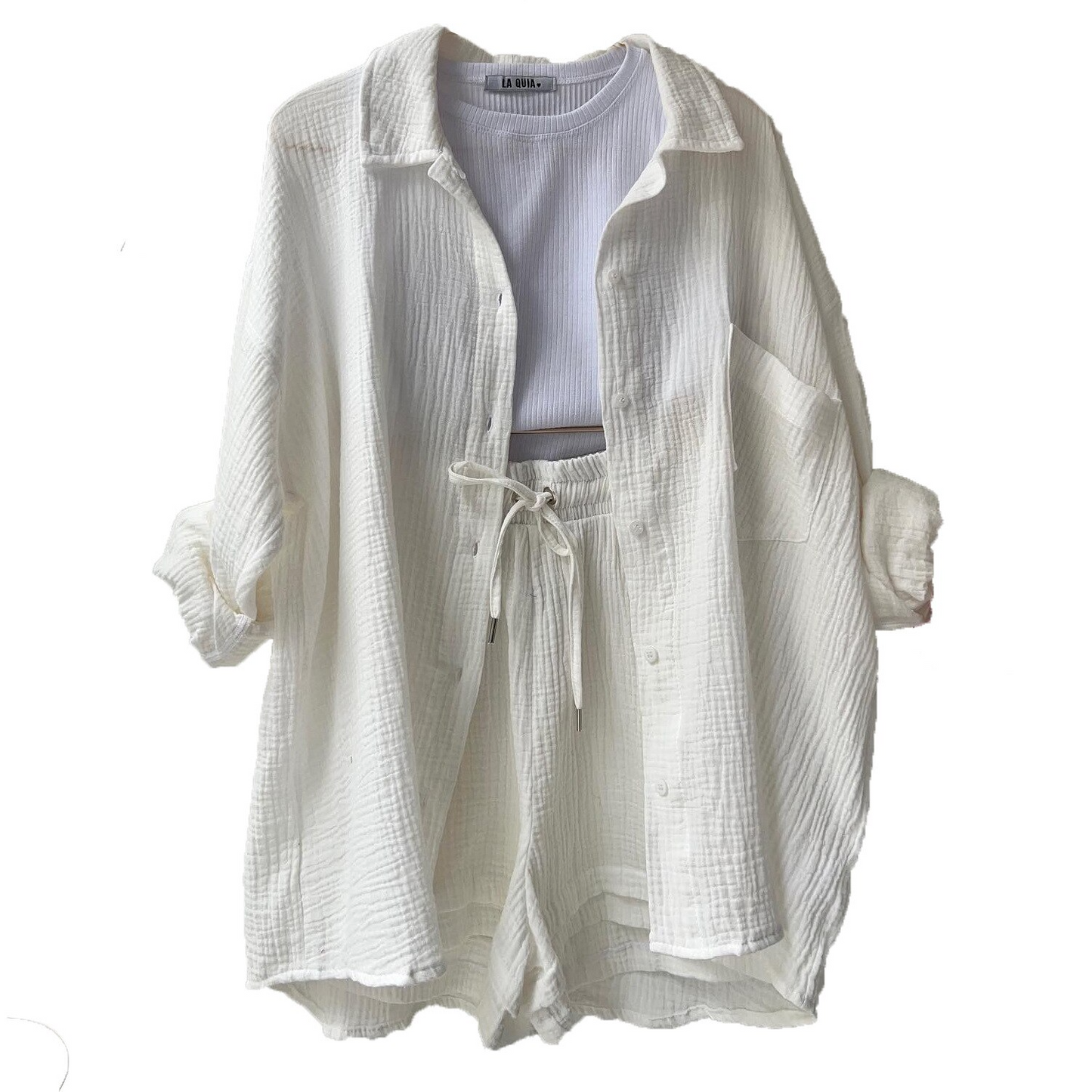 Conjunto de algodón informal para el día a día