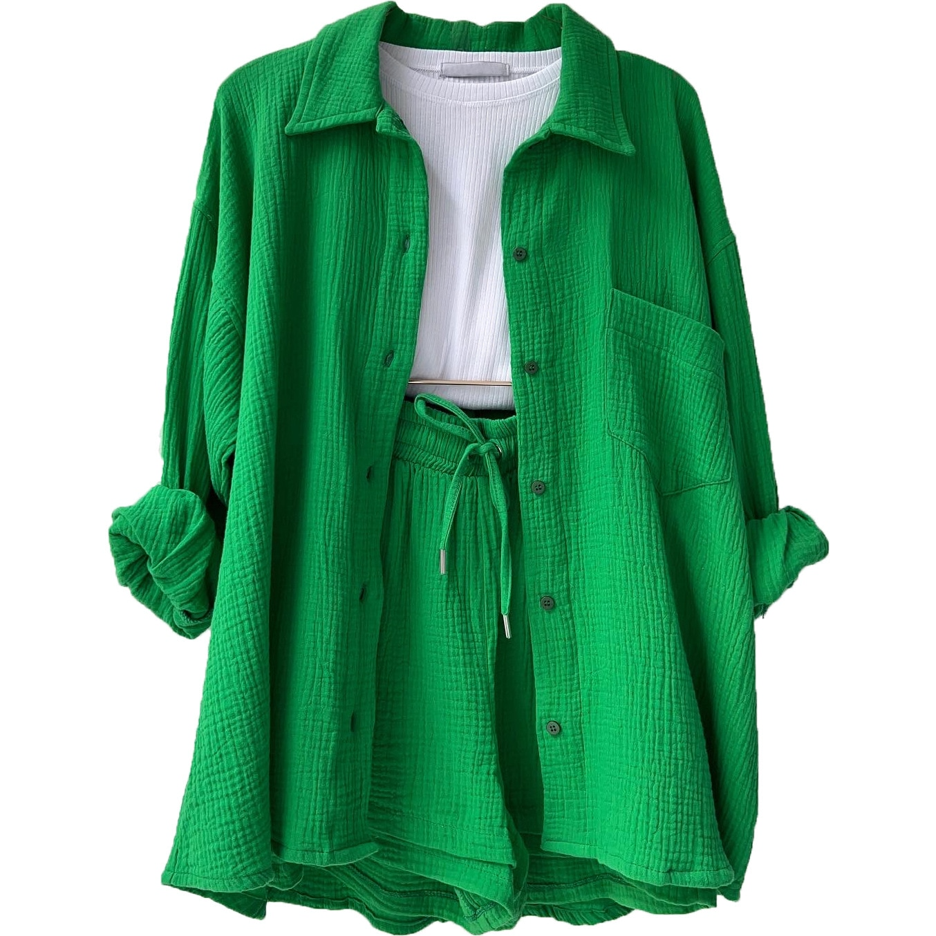 Conjunto de algodón informal para el día a día