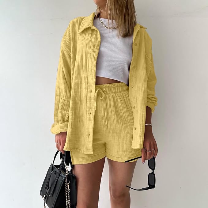 Conjunto de algodón informal para el día a día