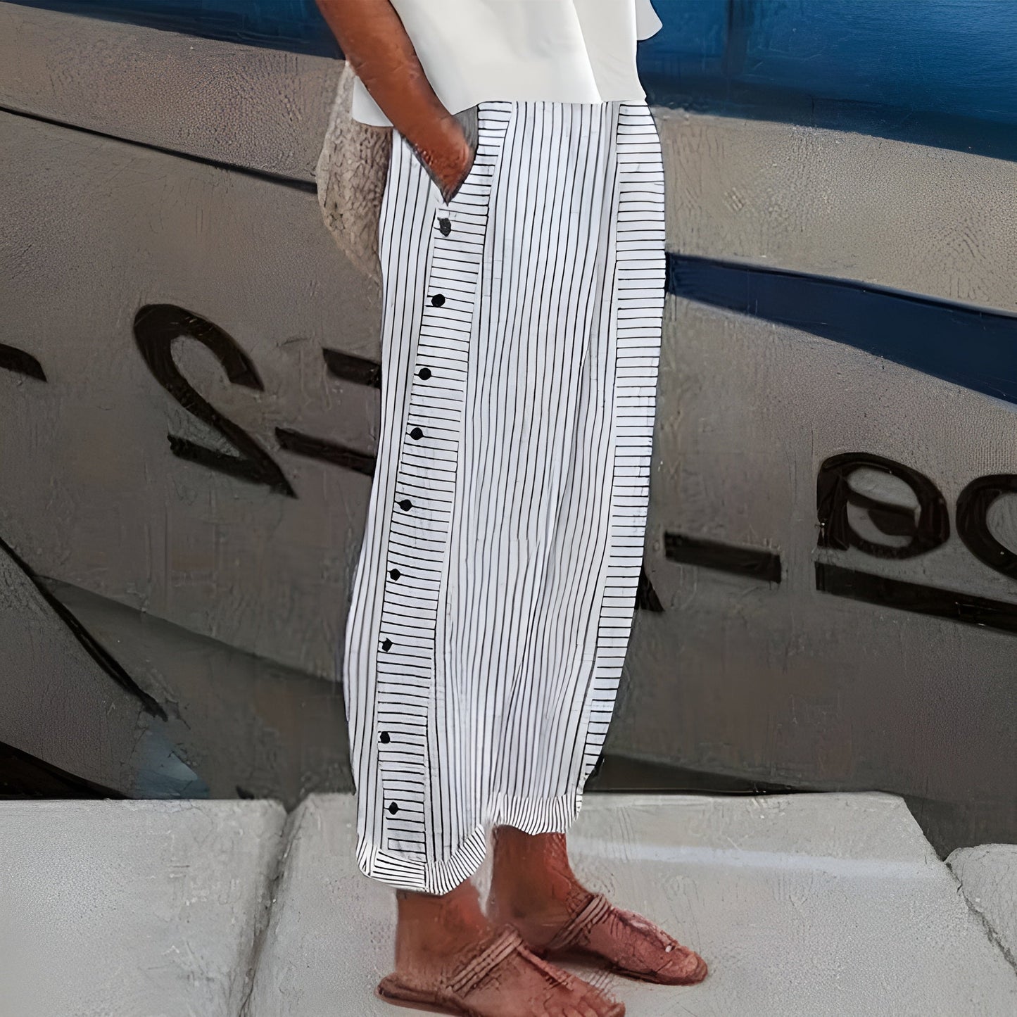 Pantalones ligeros de lino