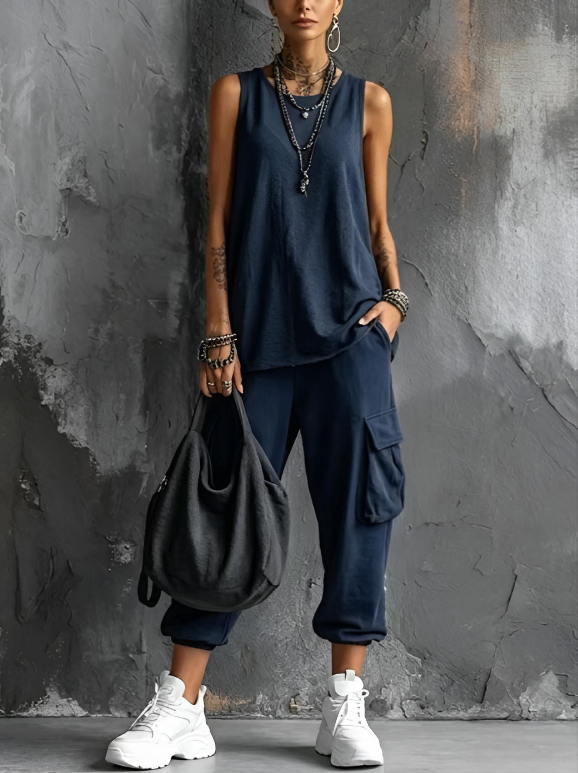 Valentina | Conjunto Casual Holgado con Bolsillos