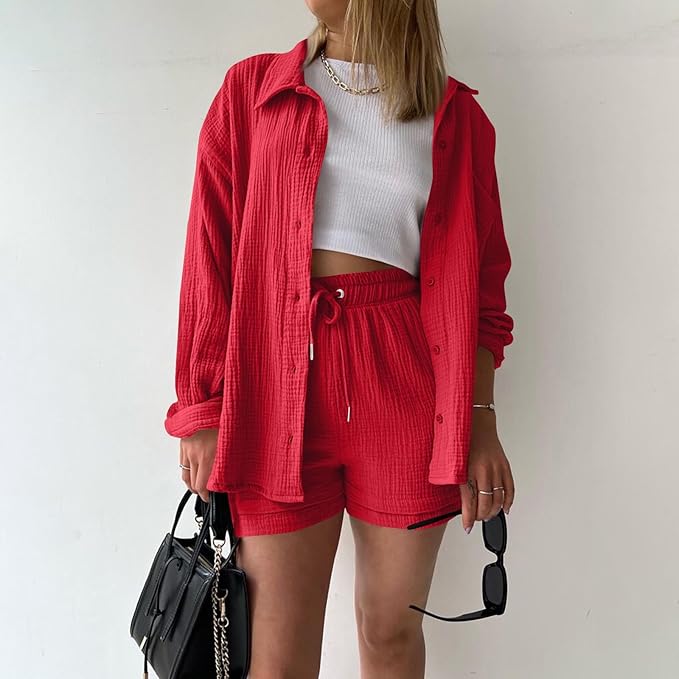 Conjunto de algodón informal para el día a día