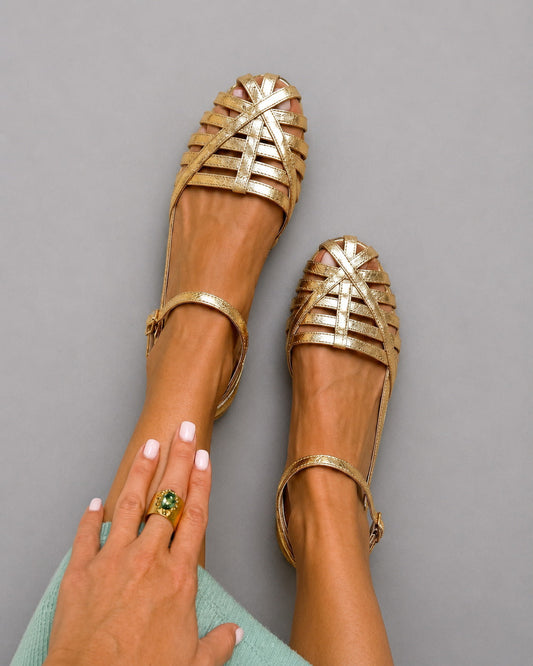 Mireya | Sandalias Estilo Jaula de Punta Cerrada